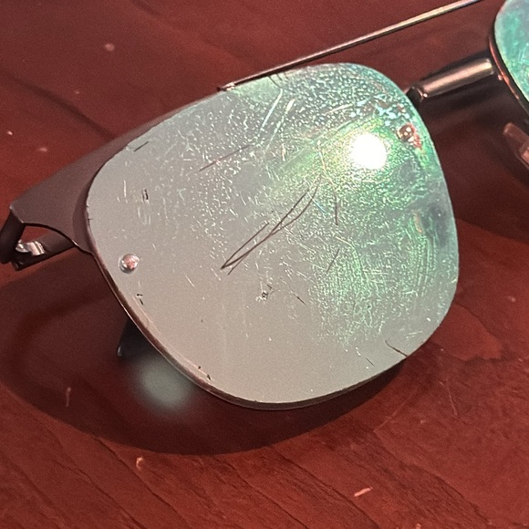 Quay Australia Women's Private Eyes Mirrored Aviator Sunglasses Mirror - Picture 2 of 8